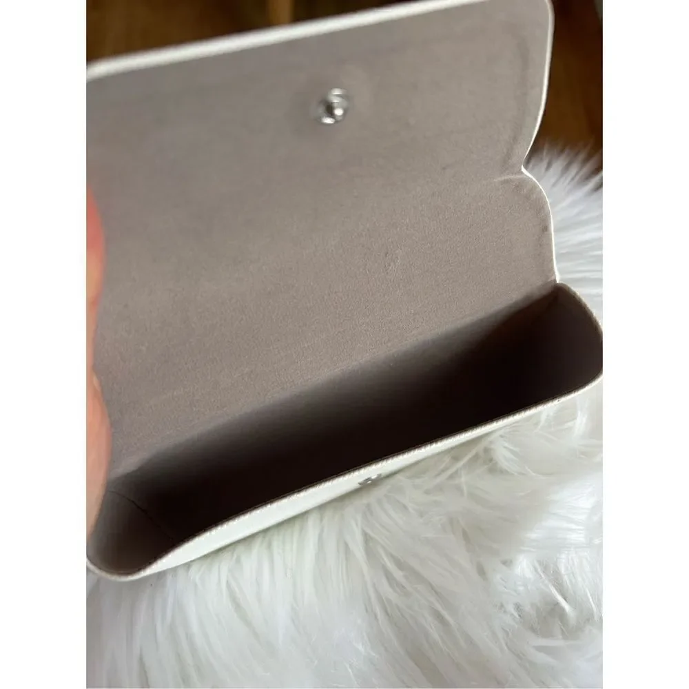 Michael Kors white sunglasses case eye glass case